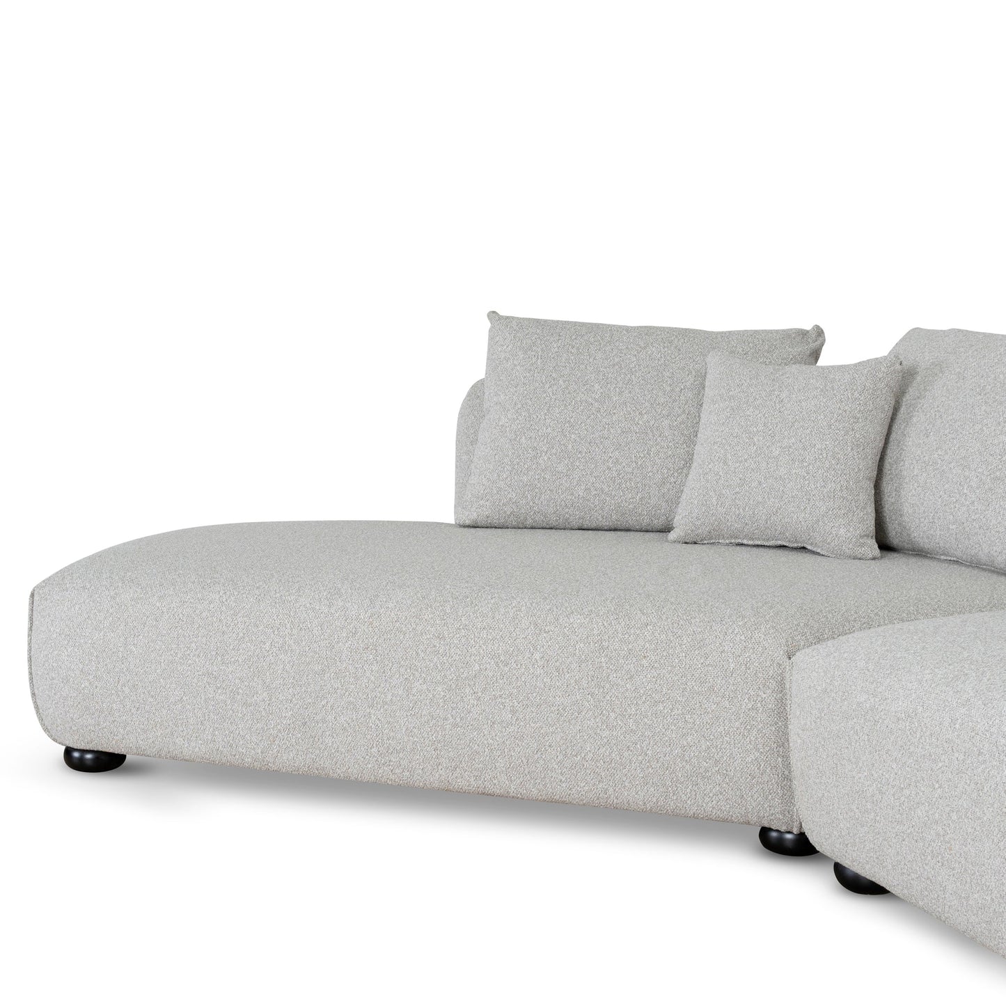 CLC10204-CA 3 Seater Left Chaise Sofa - Clay Grey