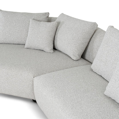 CLC10204-CA 3 Seater Left Chaise Sofa - Clay Grey