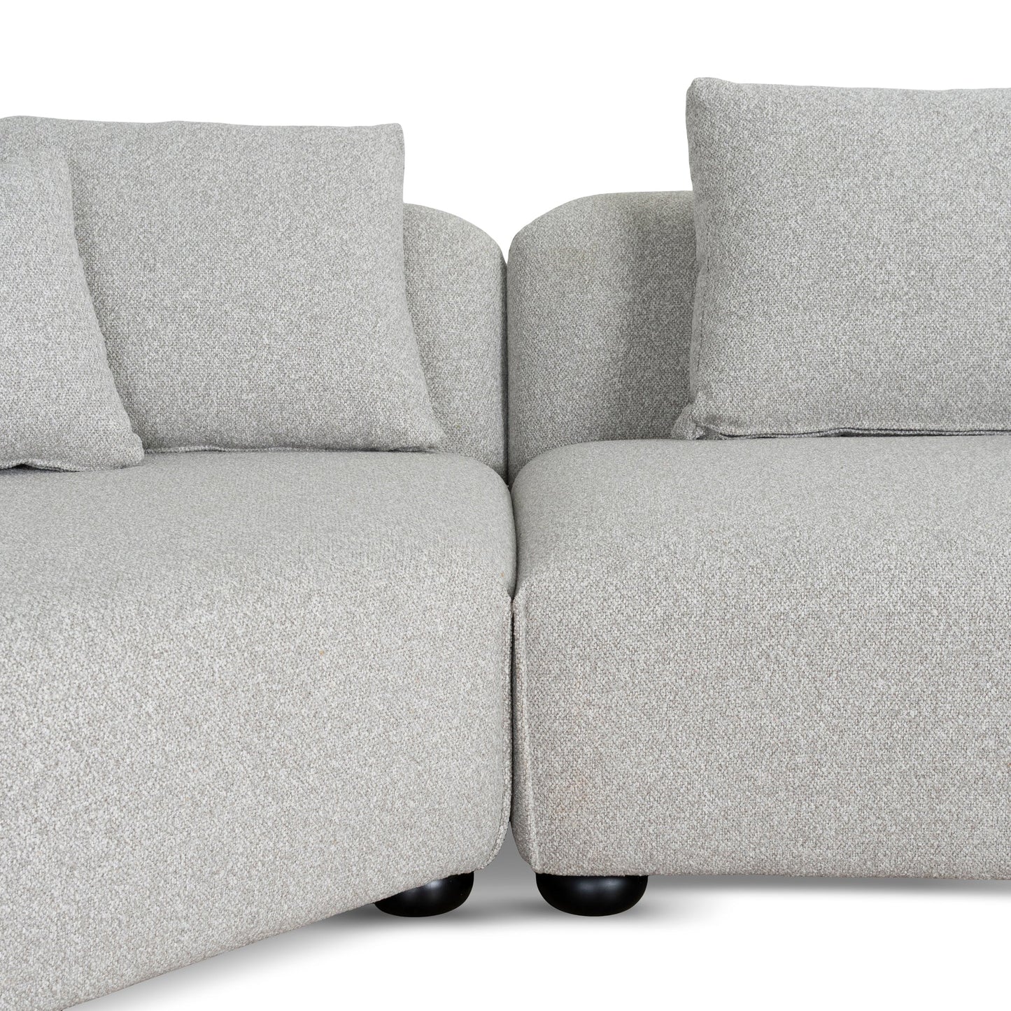 CLC10204-CA 3 Seater Left Chaise Sofa - Clay Grey