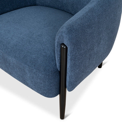 Fabric Armchair - Navy Blue