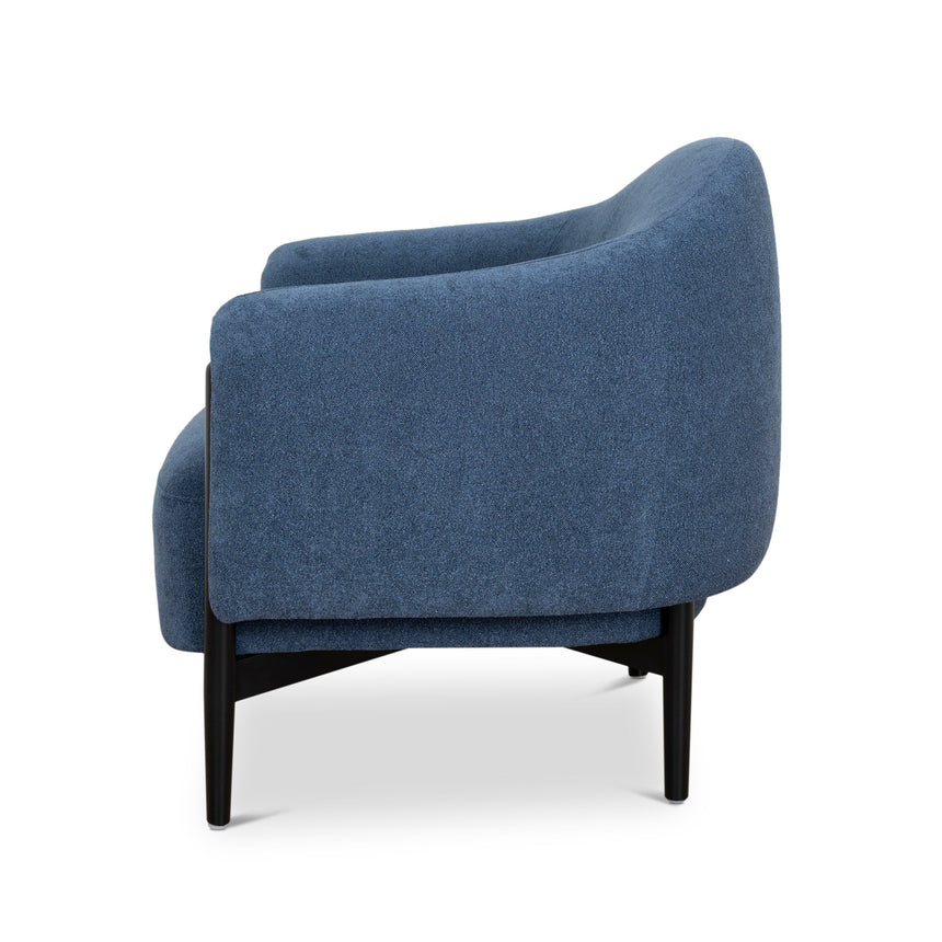 Fabric Armchair - Navy Blue