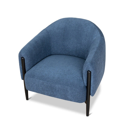 Fabric Armchair - Navy Blue
