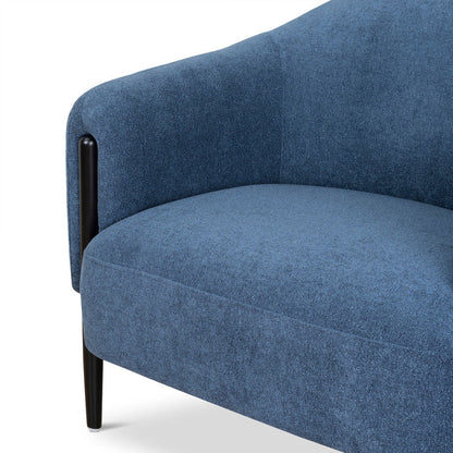 Fabric Armchair - Navy Blue