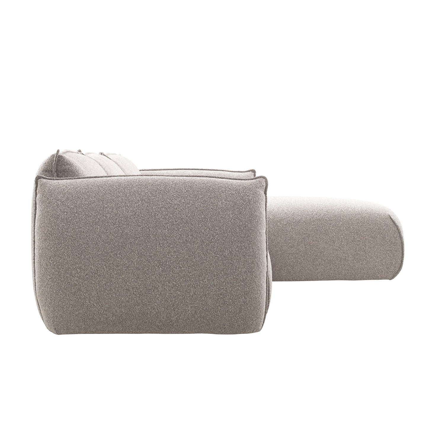 CLC10239-IG 3 Seater Right Chaise Sofa - Clay Grey