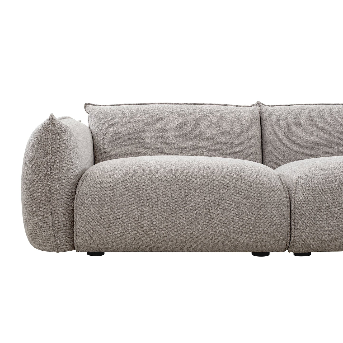 CLC10239-IG 3 Seater Right Chaise Sofa - Clay Grey