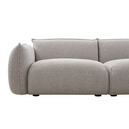 CLC10239-IG 3 Seater Right Chaise Sofa - Clay Grey