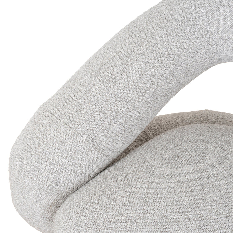 Forma Swivel Armchair – Clay Grey – view 11