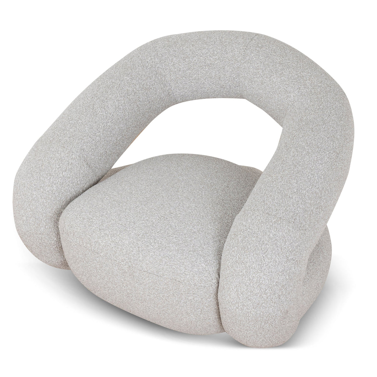 Forma Swivel Armchair – Clay Grey – view 6