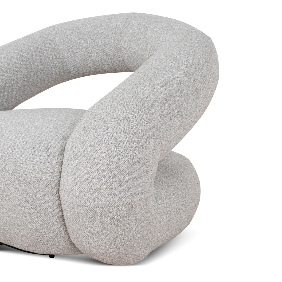 Forma Swivel Armchair – Clay Grey – view 7