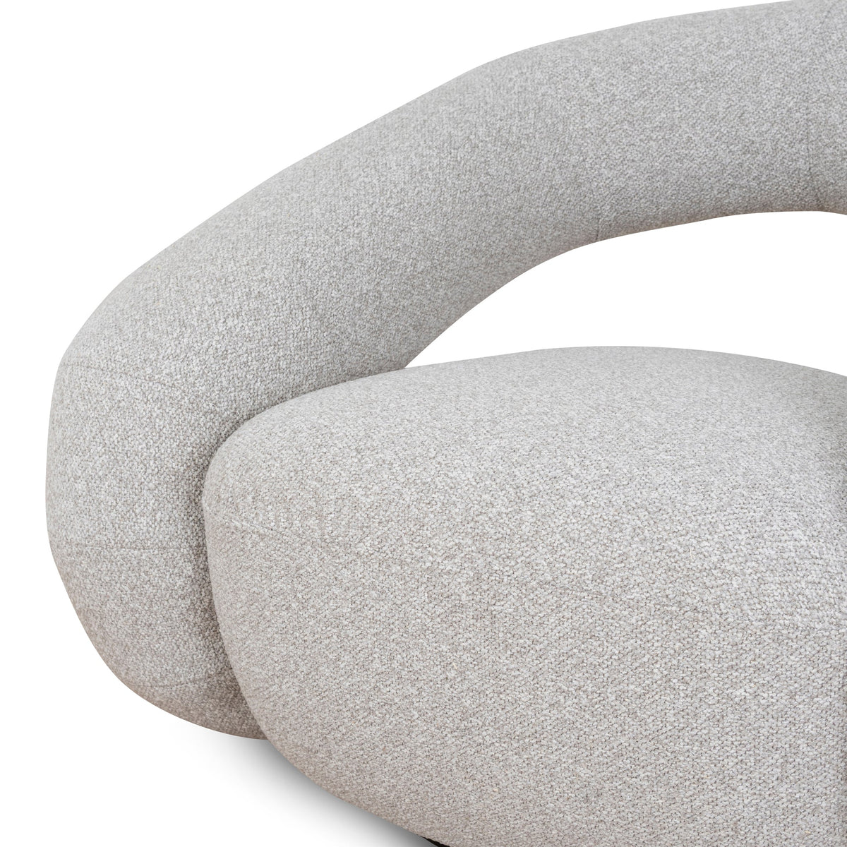 Forma Swivel Armchair – Clay Grey – view 8