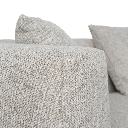 Modular Right Chaise Sofa - Coral Natural Linen