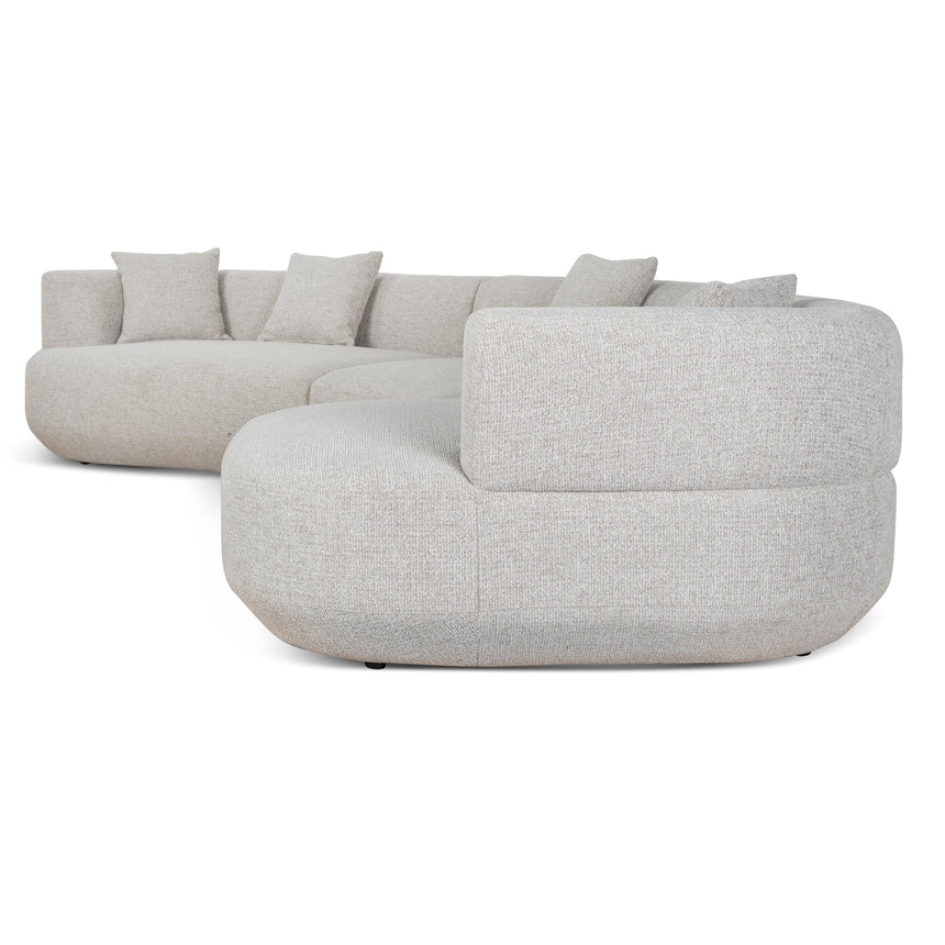 Modular Right Chaise Sofa - Coral Natural Linen