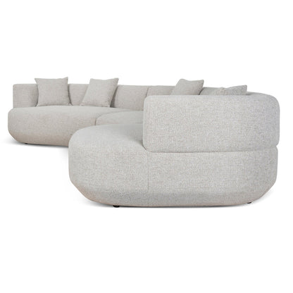 Modular Right Chaise Sofa - Coral Natural Linen