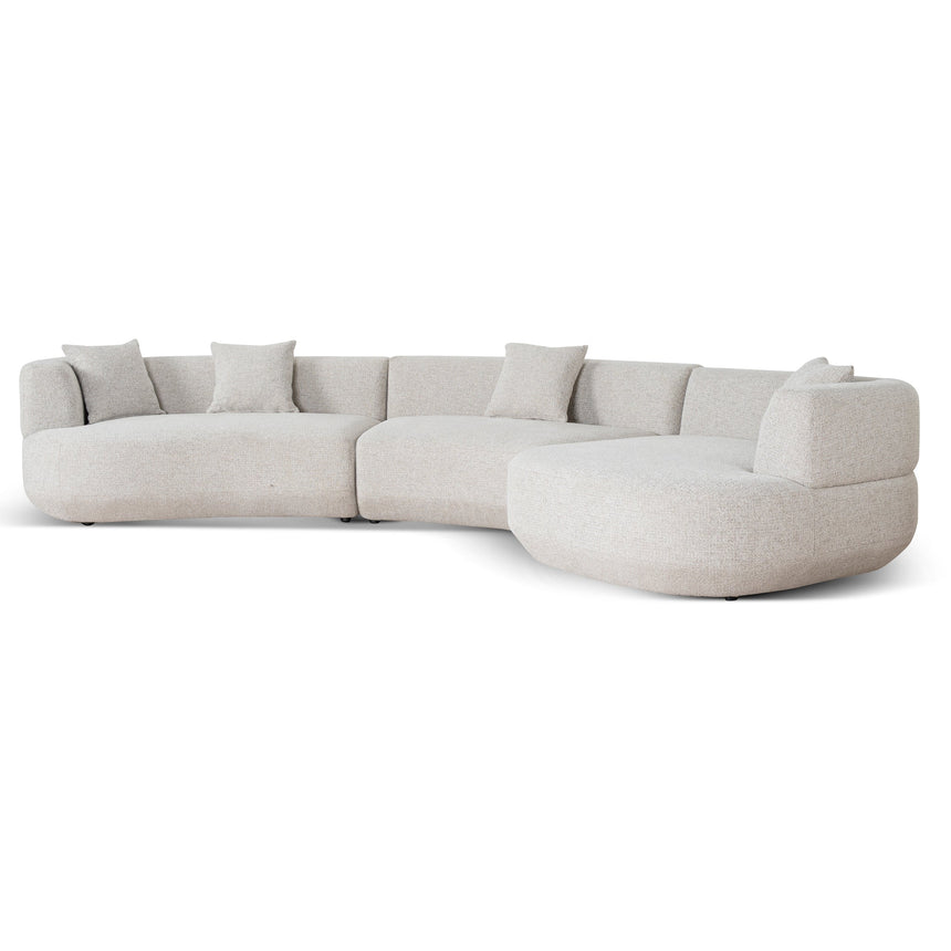 Modular Right Chaise Sofa - Coral Natural Linen