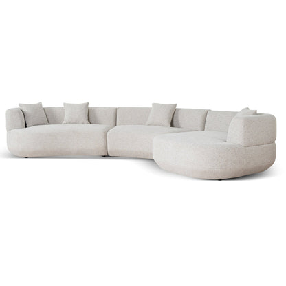 Modular Right Chaise Sofa - Coral Natural Linen