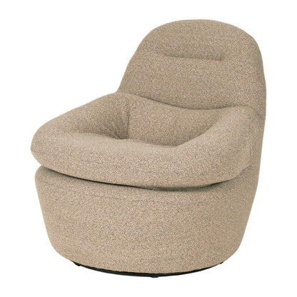 Swivel Lounge Chair - Granite Boucle