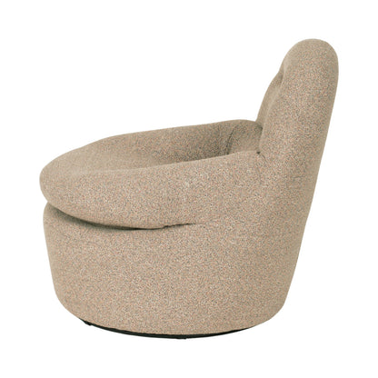 Swivel Lounge Chair - Granite Boucle