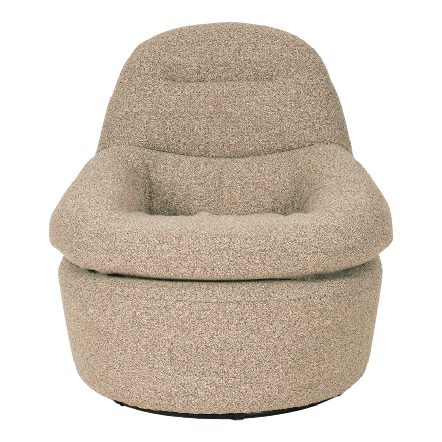 Swivel Lounge Chair - Granite Boucle