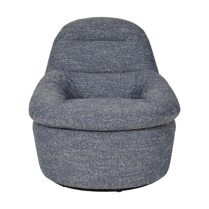 Swivel Lounge Chair - Prussian Blue