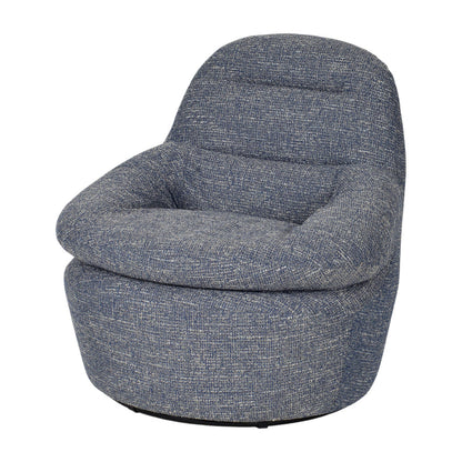 Swivel Lounge Chair - Prussian Blue