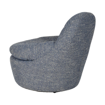 Swivel Lounge Chair - Prussian Blue