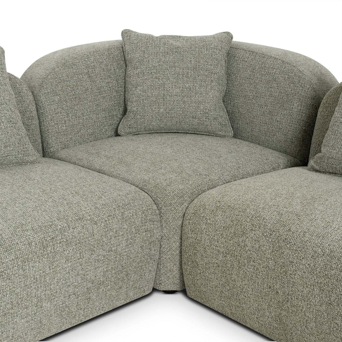 CLC10088-OLS 4 Seater Sofa - Coral Light Green