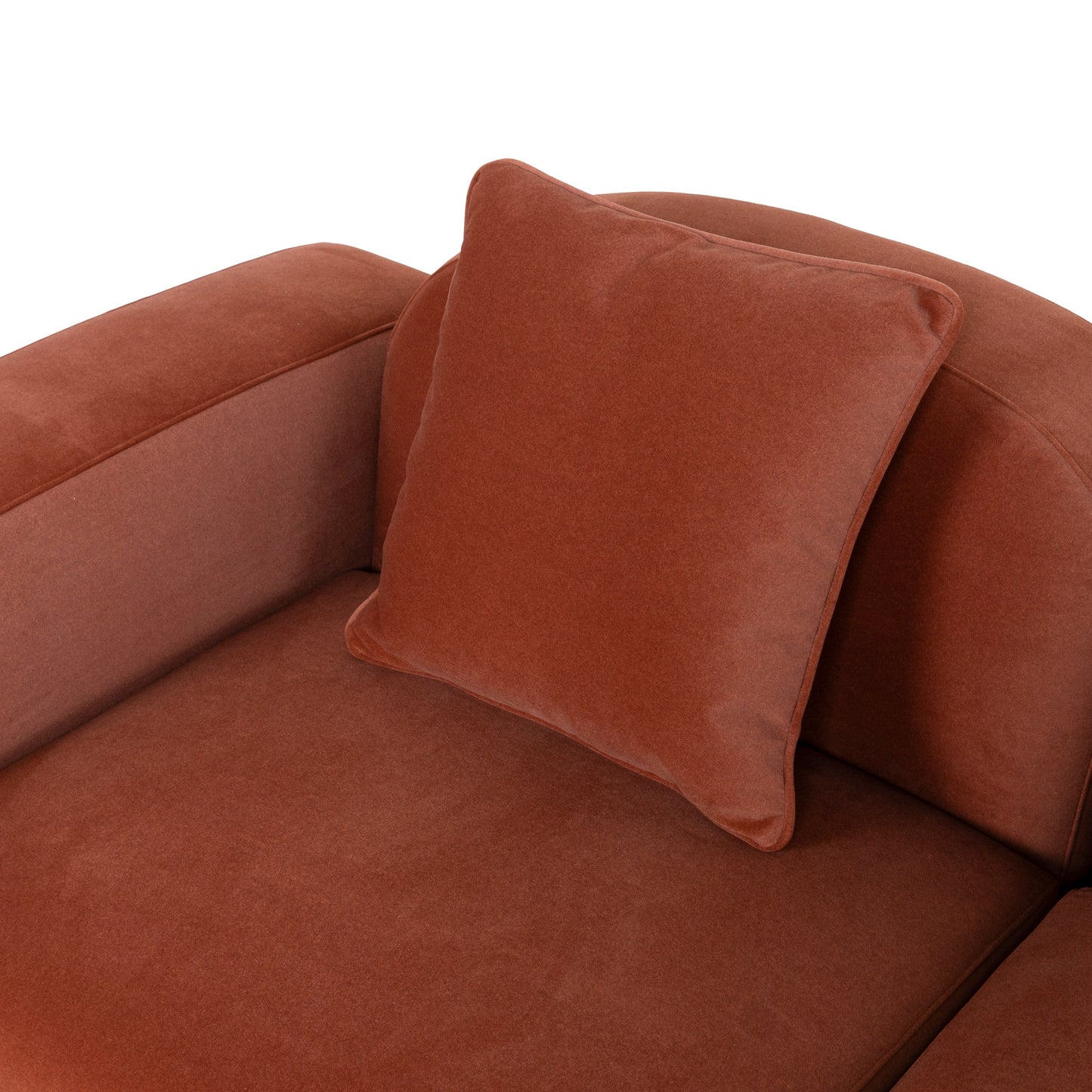 CLC10365-OLS 4 Seater Sofa - Umber Orange