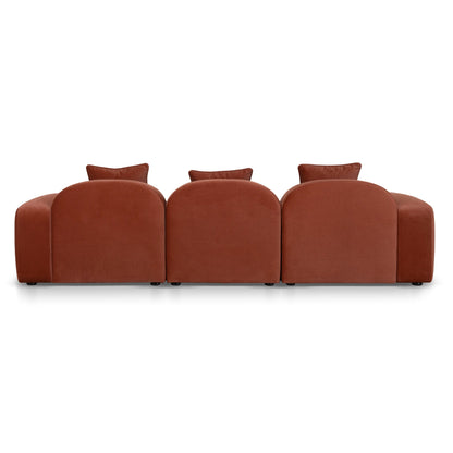 CLC10365-OLS 4 Seater Sofa - Umber Orange