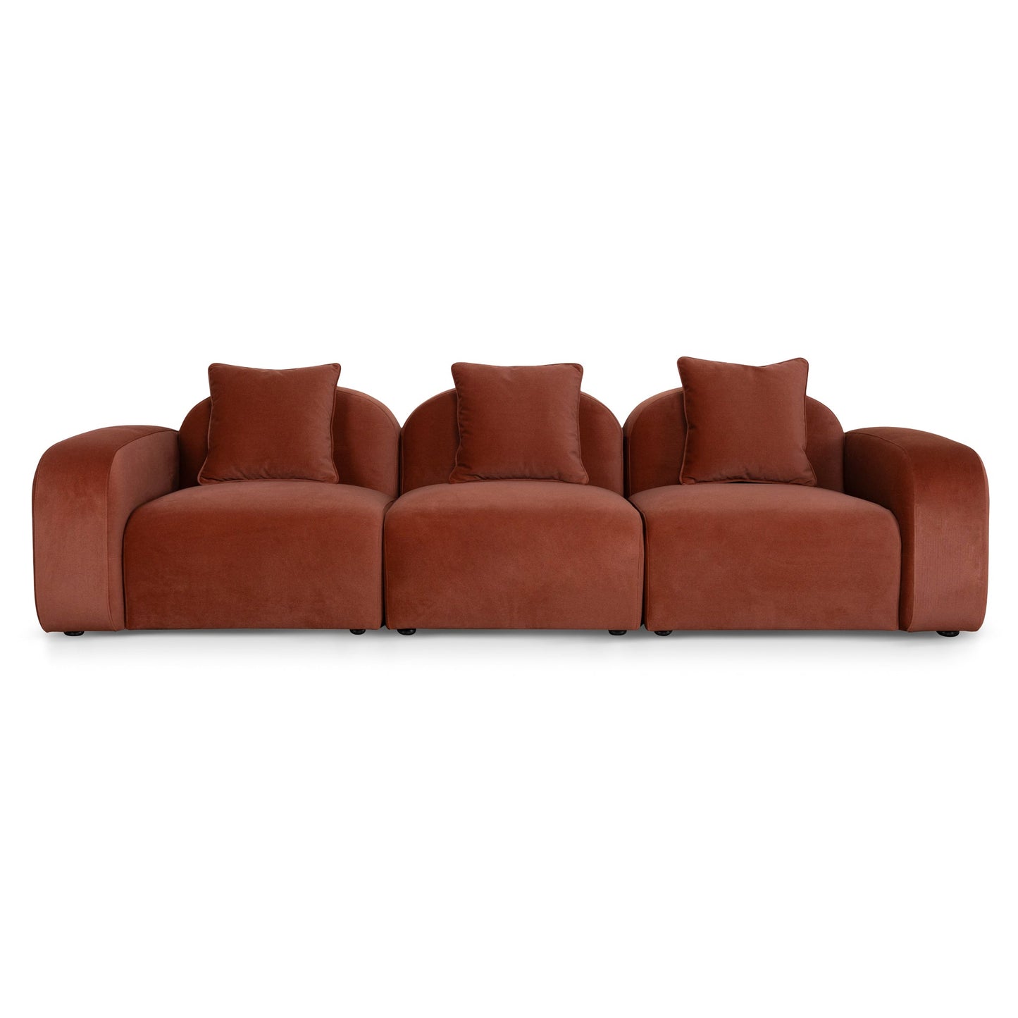 CLC10365-OLS 4 Seater Sofa - Umber Orange
