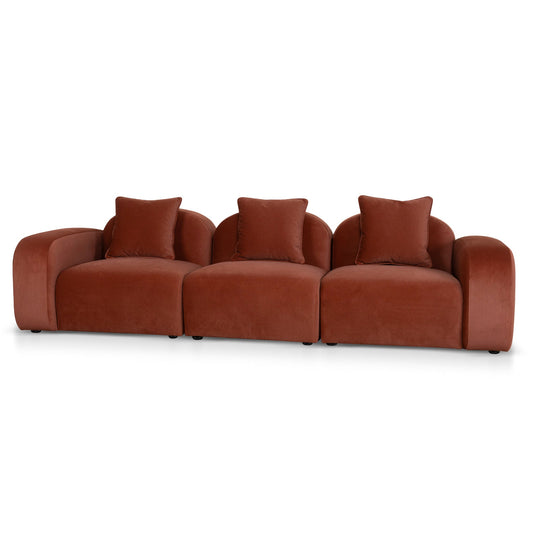 CLC10365-OLS 4 Seater Sofa - Umber Orange