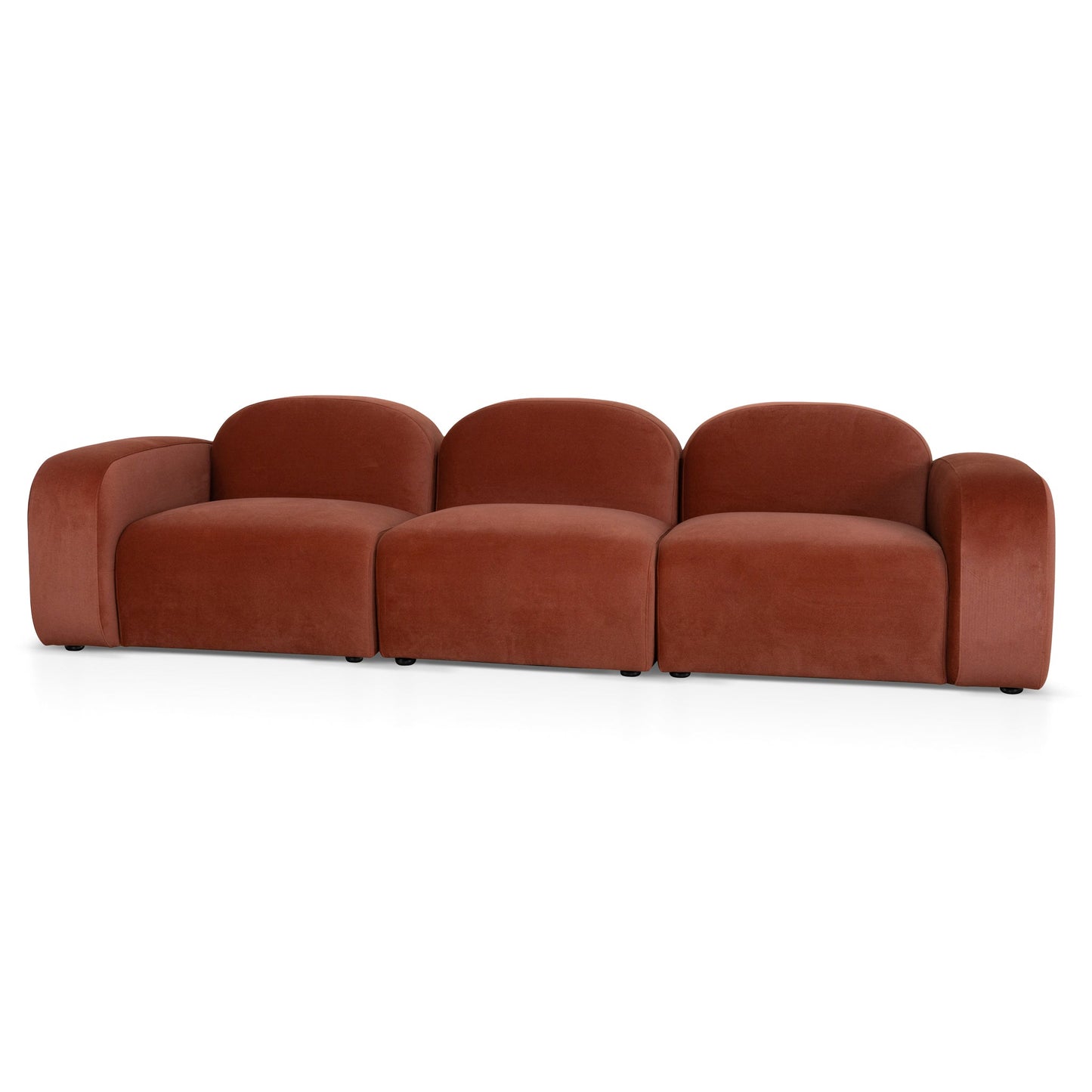 CLC10365-OLS 4 Seater Sofa - Umber Orange