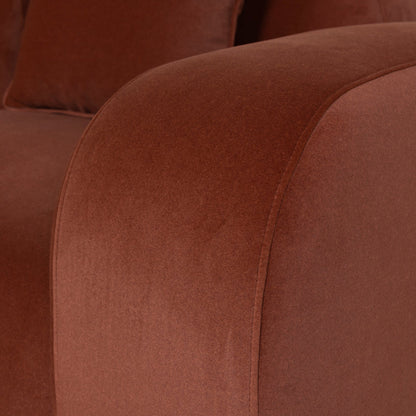 4 Seater Sofa - Umber Orange