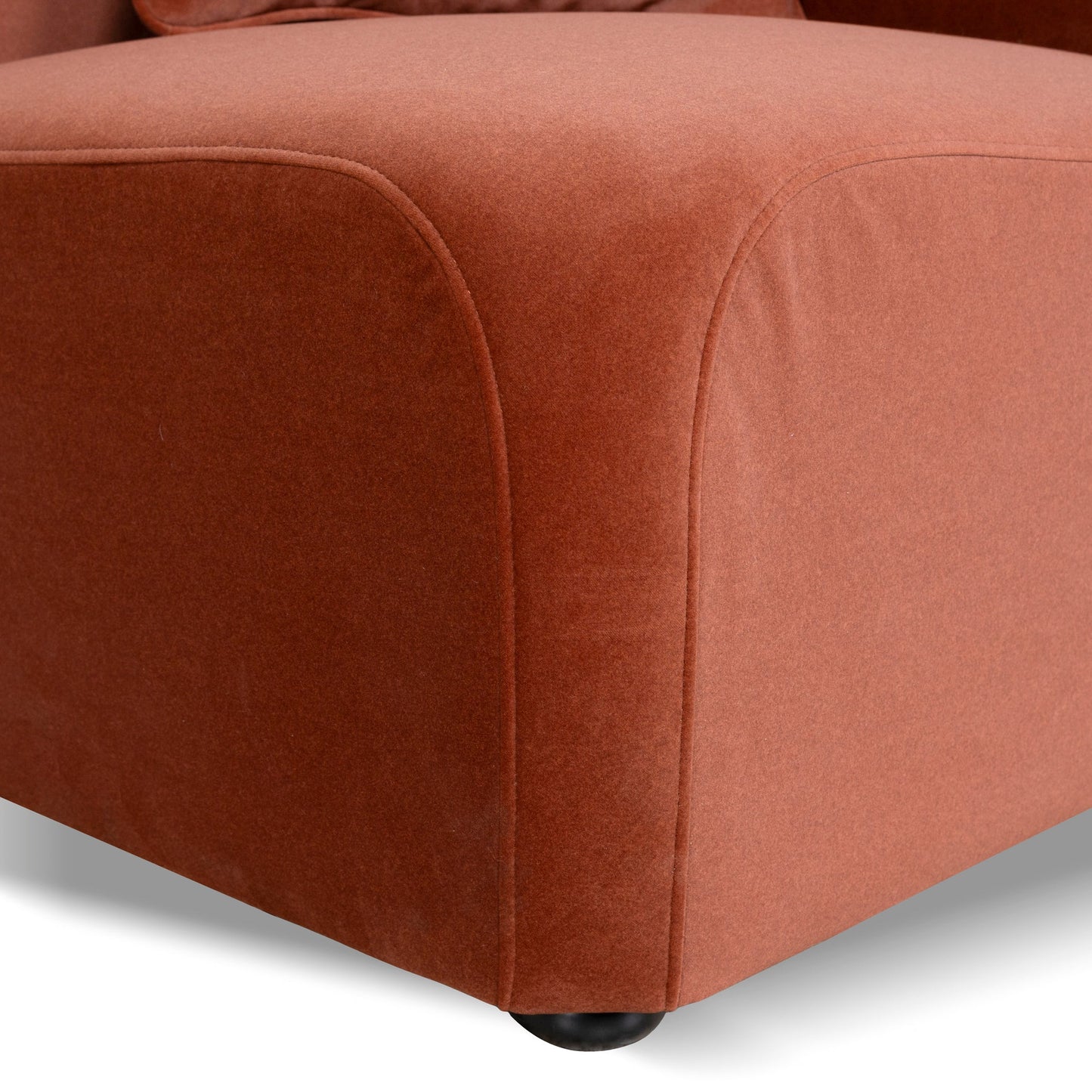 CLC10366-OLS Corner Option for 4 Seater Sofa - Umber Orange