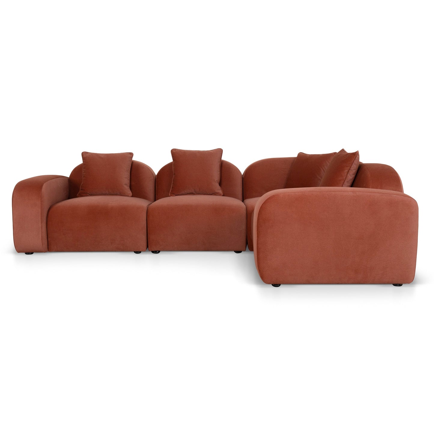 CLC10366-OLS Corner Option for 4 Seater Sofa - Umber Orange