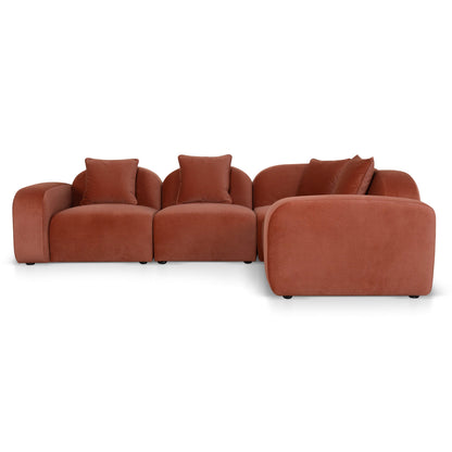 CLC10367-OLS Additional Armless for 4 Seater Sofa - Umber Orange
