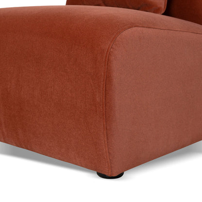 CLC10367-OLS Additional Armless for 4 Seater Sofa - Umber Orange