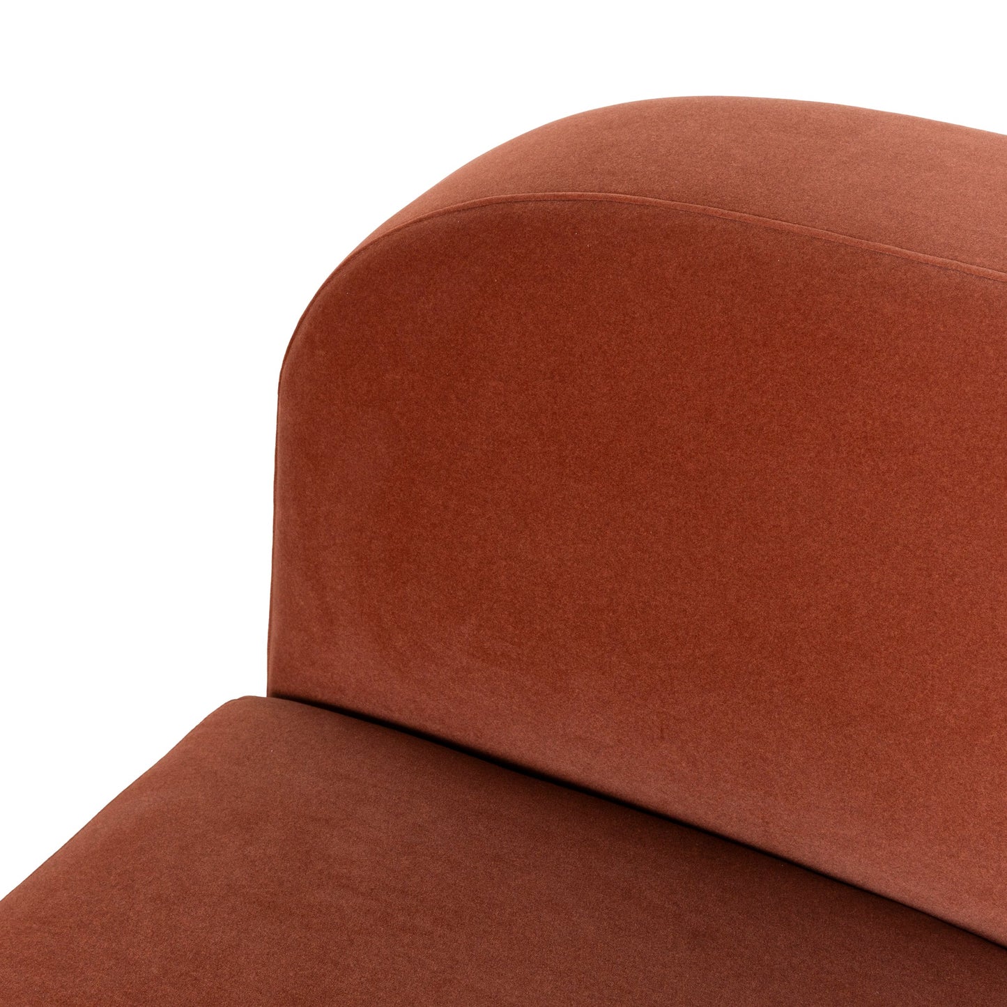 CLC10367-OLS Additional Armless for 4 Seater Sofa - Umber Orange