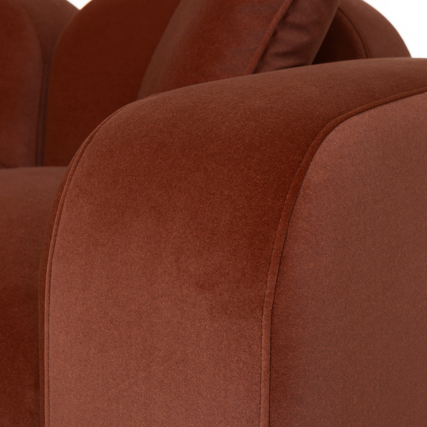 2 Seater Sofa - Umber Orange