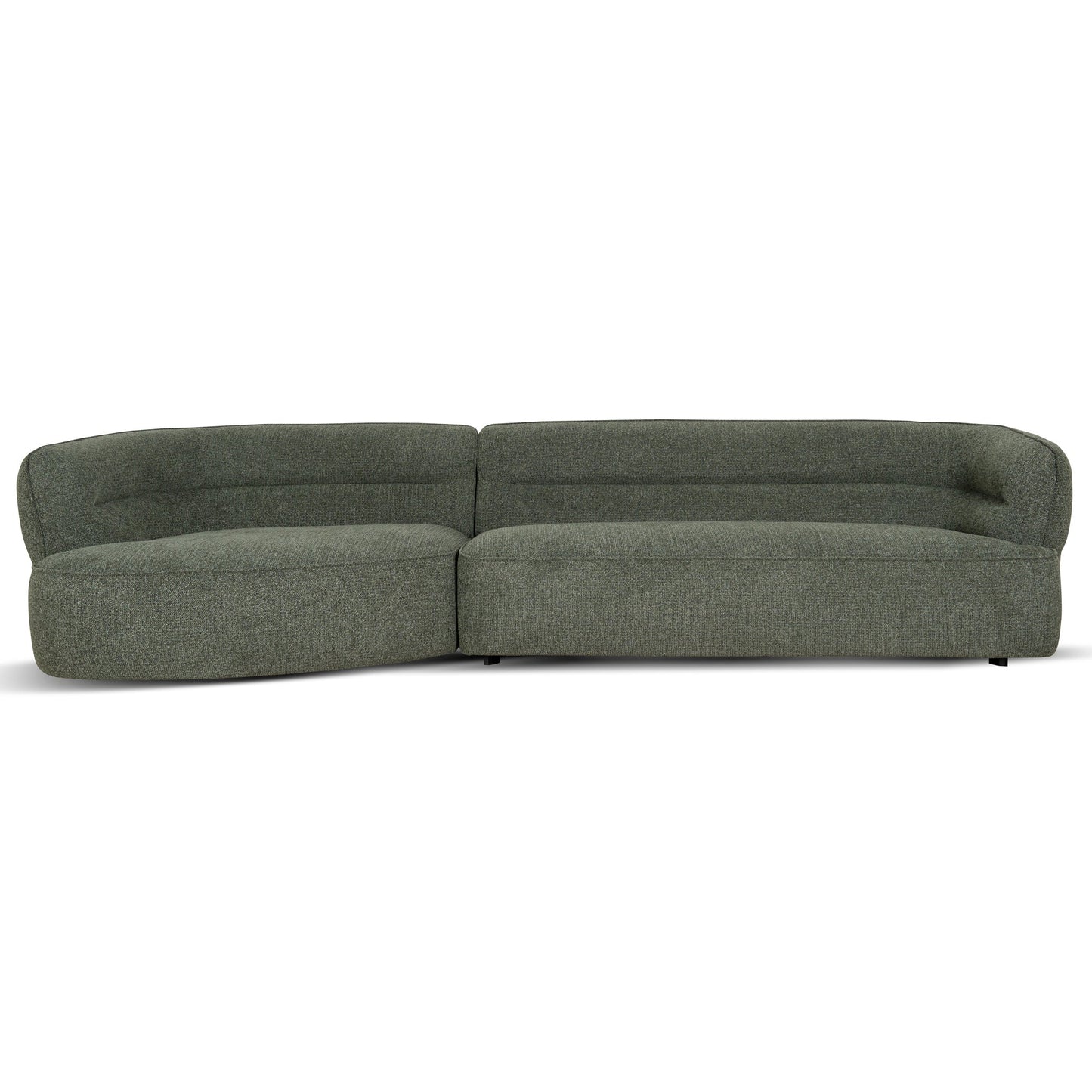 CLC10374-KJ Left Chaise Sofa - Coral Dark Green