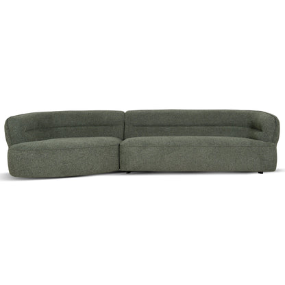CLC10374-KJ Left Chaise Sofa - Coral Dark Green