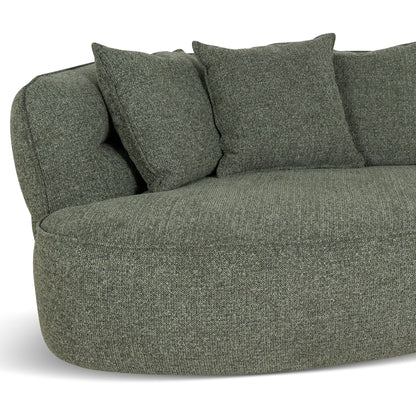 CLC10374-KJ Left Chaise Sofa - Coral Dark Green