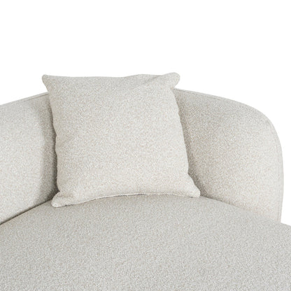 3 Seater Right Chaise Sofa - Oatmeal Beige