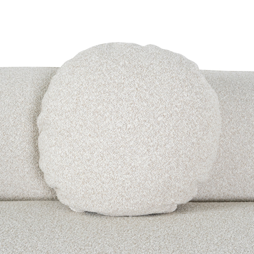 3 Seater Right Chaise Sofa - Oatmeal Beige