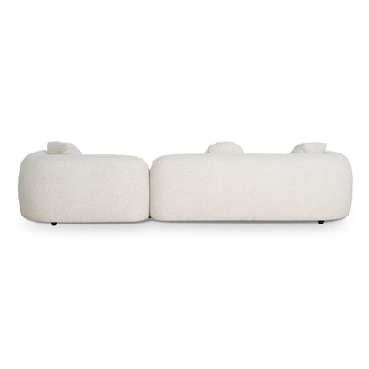 3 Seater Right Chaise Sofa - Oatmeal Beige