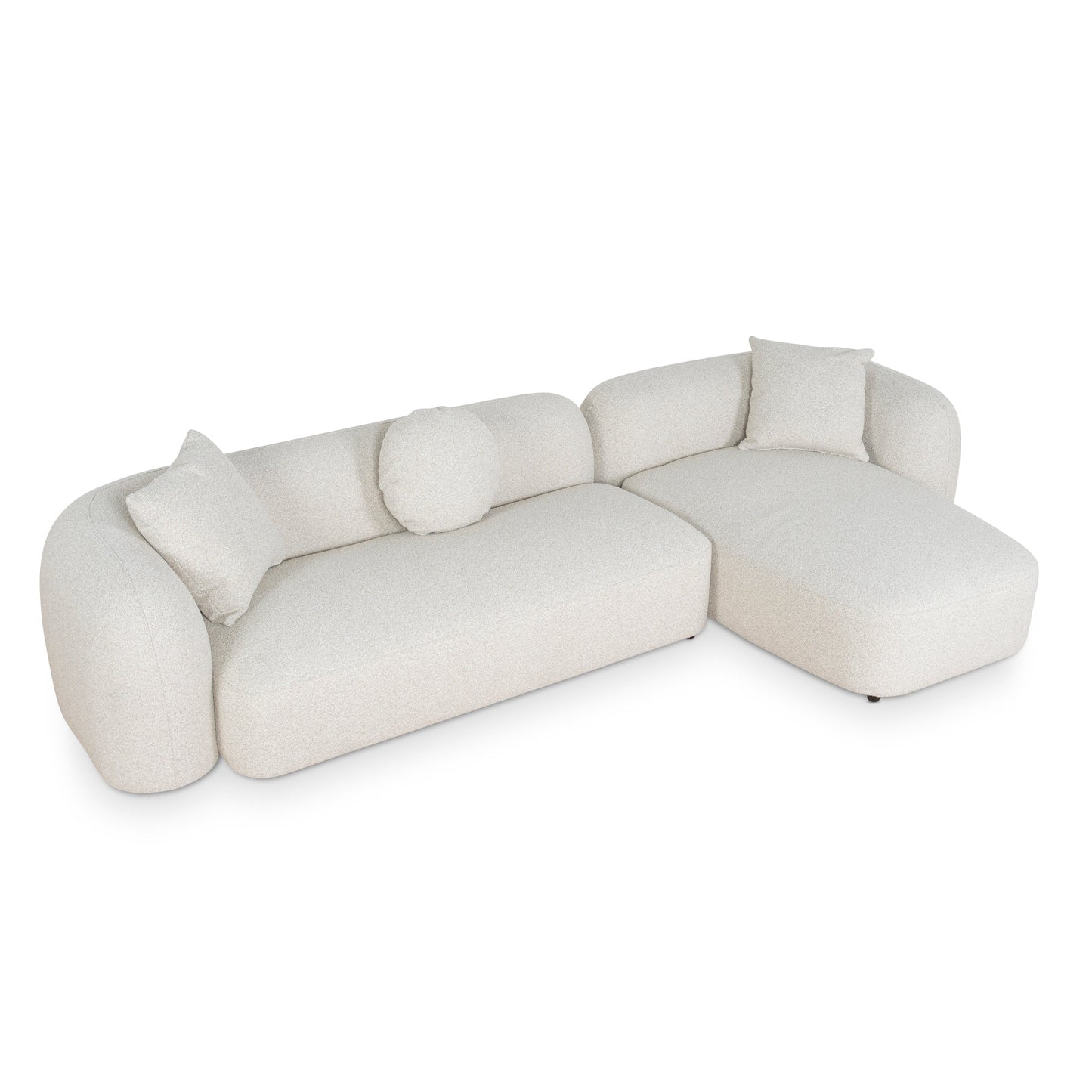 CLC10385-AE 3 Seater Right Chaise Sofa - Oatmeal Beige