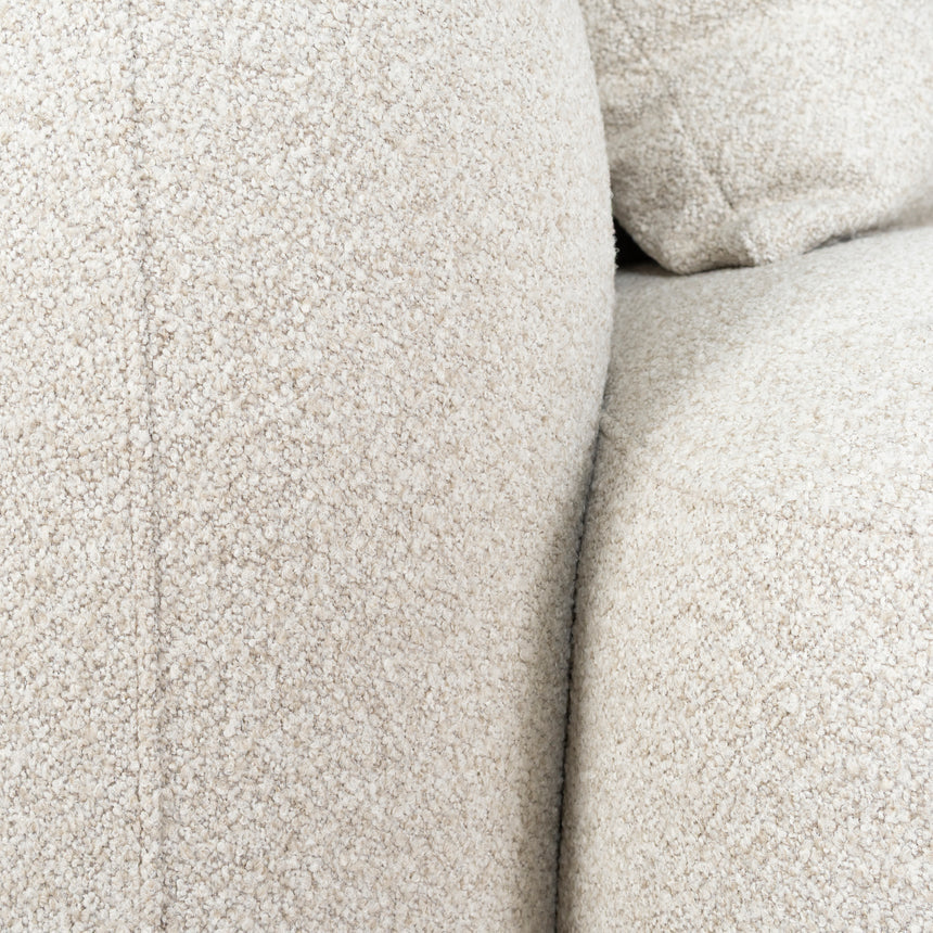 3 Seater Right Chaise Sofa - Oatmeal Beige