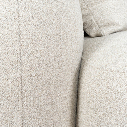 3 Seater Right Chaise Sofa - Oatmeal Beige