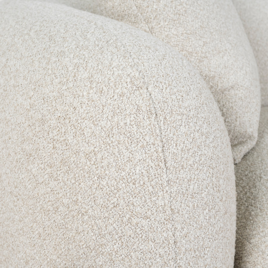 3 Seater Right Chaise Sofa - Oatmeal Beige