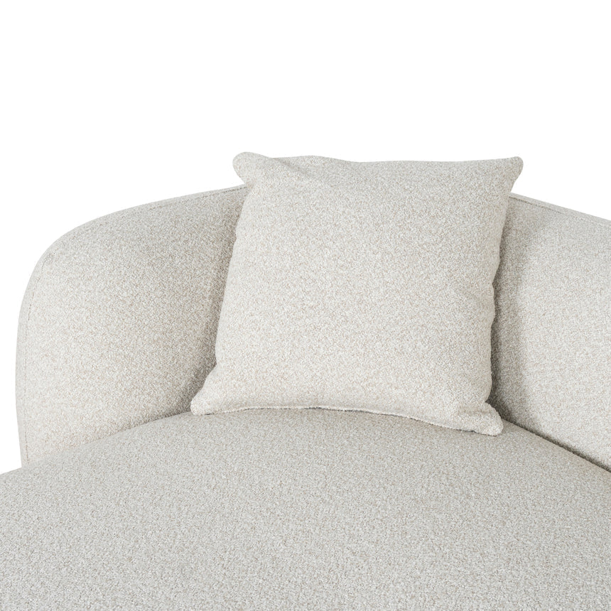 3 Seater Left Chaise Sofa - Oatmeal Beige