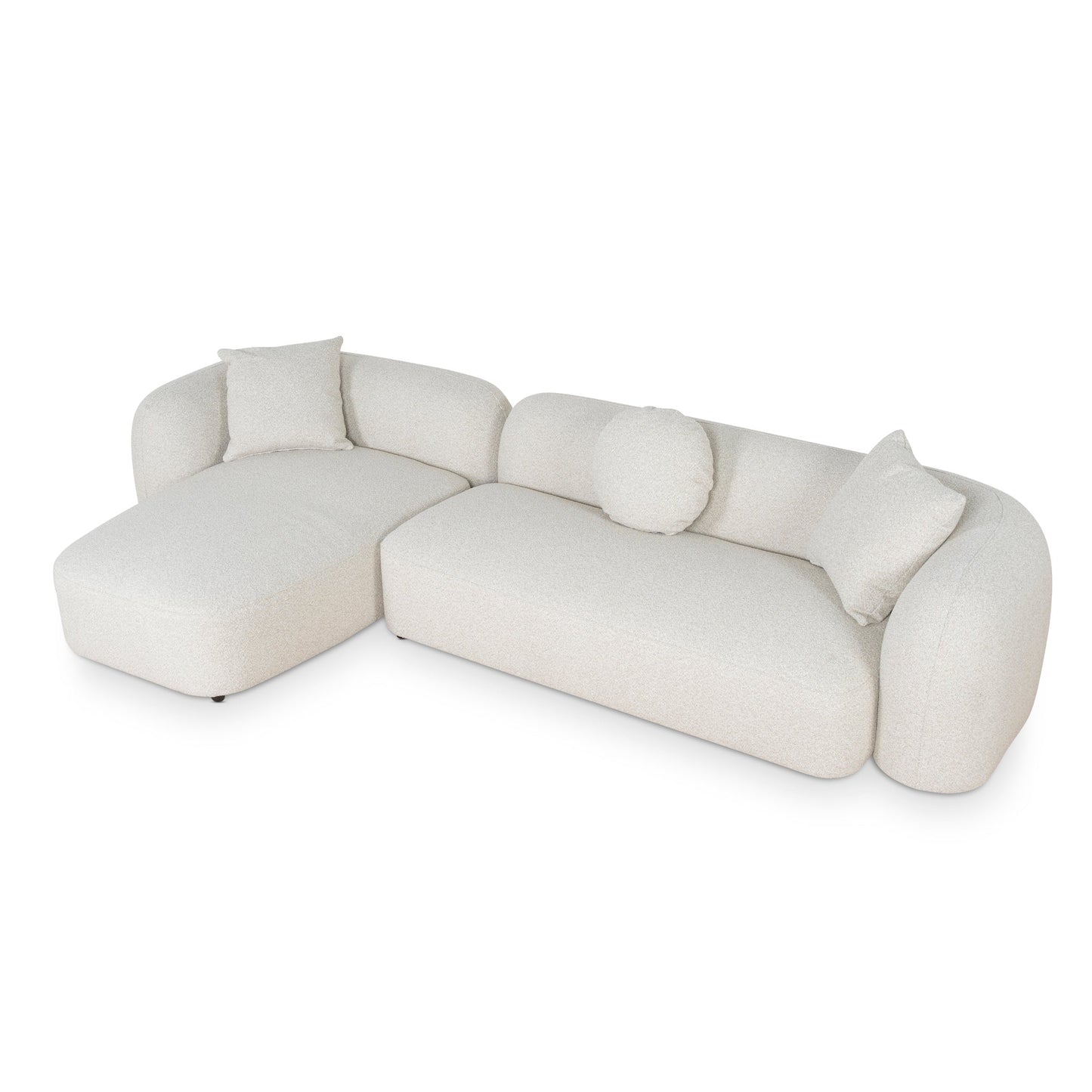 CLC10386-AE 3 Seater Left Chaise Sofa - Oatmeal Beige